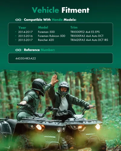 Vista 2 de SCITOO Conjunto de eje de transmisión del eje CV 2014-2017 para Honda Foreman Rubicon 500 Rancher 420 Delantero Izquierdo 44350-HR3-A22