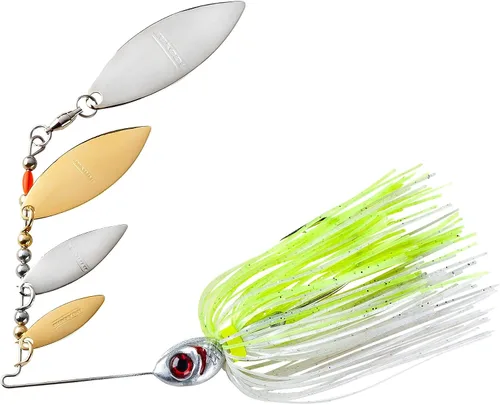 Vista 11 de Booyah Señuelo de pesca Shad Blade-Bait, Pearl Shiner, Mini Shad (3/16 oz)