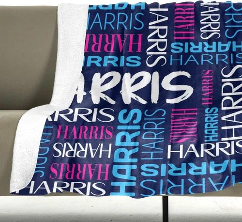 Vista 4 de Mantas personalizadas para niños y adultos, mantas personalizadas con nombre para niñas y niños, manta personalizada para cumpleaños o Navidad