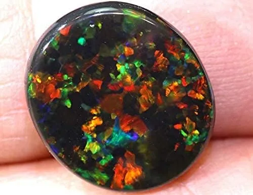 Vista 2 de HARSHALI Gems Tone Natural AAA++ Piedra preciosa suelta de 4.30 quilates con certificación natural de ópalo de fuego australiano para hombres