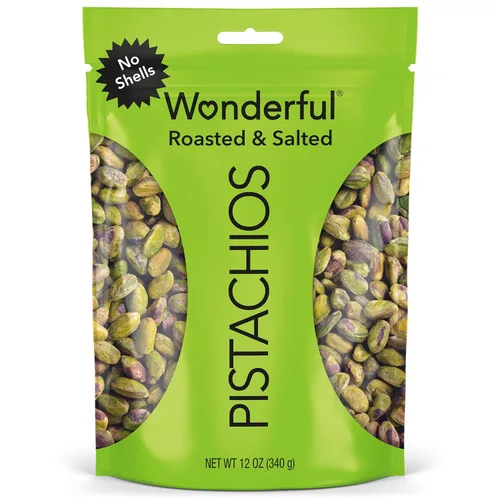 Vista 9 de Wonderful Pistachos - Pistachos sin cáscara, asados y salados, 6 onzas