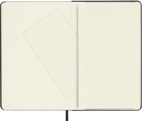 Vista 6 de Moleskine Cuaderno clásico, tapa dura, mediano (4.5 x 7 pulgadas), liso/en blanco, negro, 208 páginas