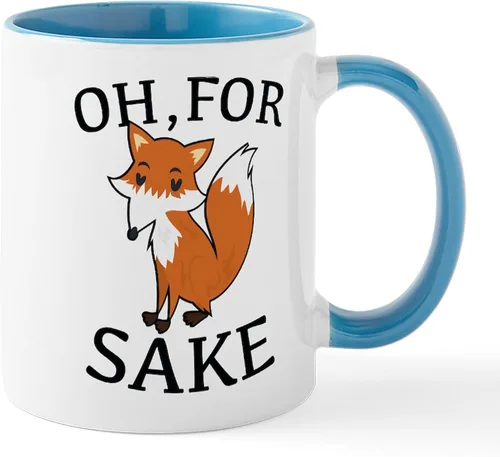 Vista 37 de CafePress Taza de café de cerámica For Fox Sake de 11 oz (11.0 fl oz)