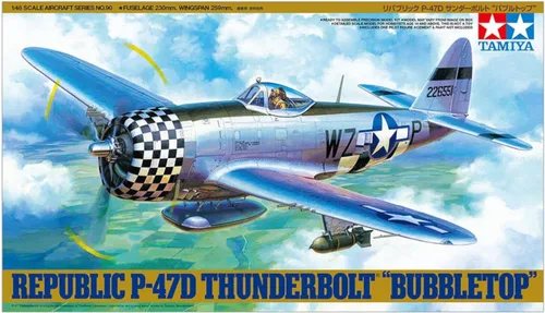 Vista 10 de Tamiya 61090 1/48 P-47D Thunderbolt Bubbletop Plastic Model Airplane Kit
