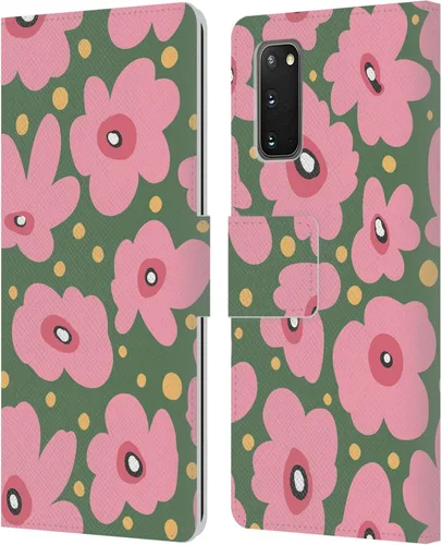 Vista 154 de Head Case Designs Officially Licensed Ninola Ditsy Flowers Yellow Nature Bold Leather Wallet Case Compatible with Samsung Galaxy A07 4G