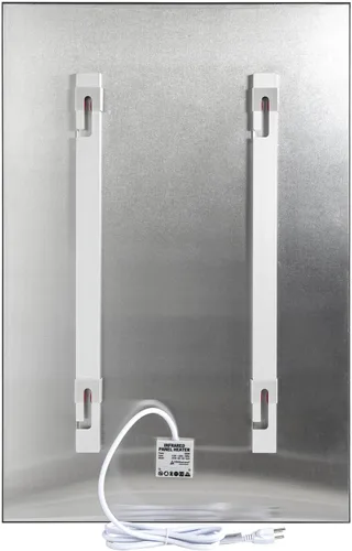 Vista 10 de Panel de calentador de pared infrarrojo de vidrio negro 600 W, panel de calor radiante eléctrico de 24 x 35 pulgadas, calentador de espacio