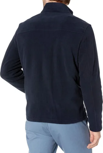 Vista 2 de Tommy Hilfiger Chaqueta de forro polar clásica con cremallera frontal para hombre
