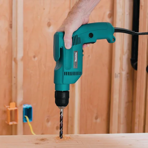 Vista 8 de Makita 6408K - Taladro de 4,9 amperios, 38 pulgadas, color verde azulado