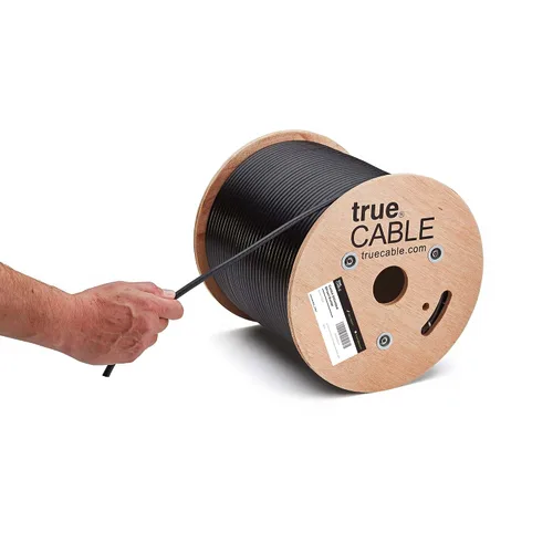Vista 9 de TRUE CABLE Cable Ethernet Cat6A a granel de entierro directo, F/UTP, blindado F/UTP, 500 pies, blanco, impermeable, chaqueta OSP para exteriores