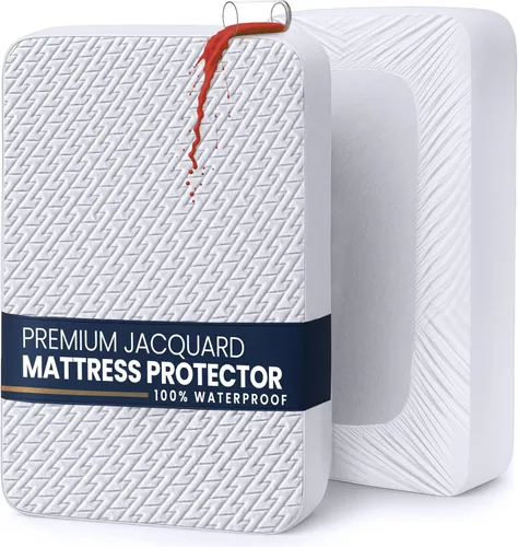Vista 10 de Utopia Bedding Protector de colchón impermeable tamaño King (gris), funda de colchón de tela suave 3D de alta calidad, se adapta a 17 pulgadas