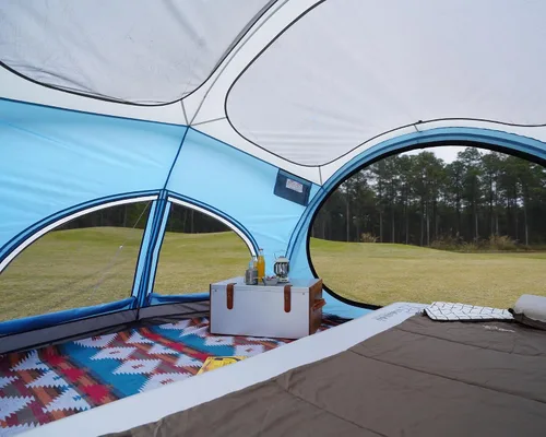 Vista 9 de Vidalido Tienda de campaña para 3 a 4 personas con 2 puertas de malla grandes, 4 ventanas de malla, tienda familiar de doble capa, impermeable