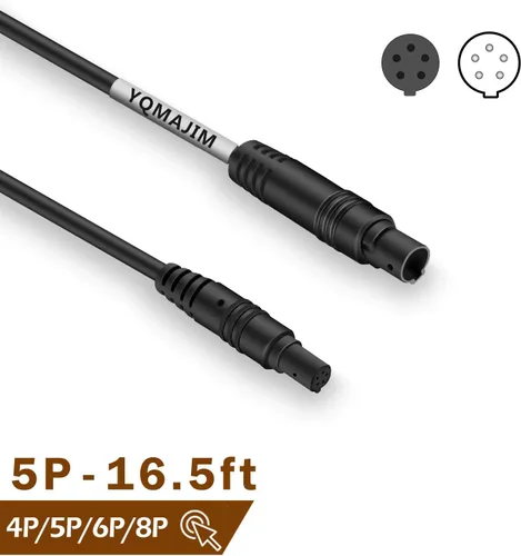 Vista 2 de Cable de extensión de cámara de respaldo 5P de 16.5 pies