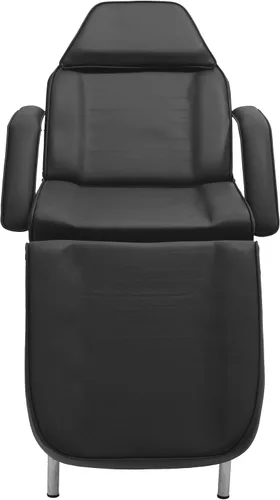 Vista 4 de Mesa básica para masajes faciales y masajes con taburete., Negro