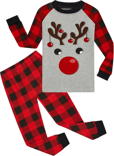 Vista 15 de Demifill Conjunto de pijamas de Halloween para niños y niñas, pijamas de Navidad, ropa de dormir para niños y niñas