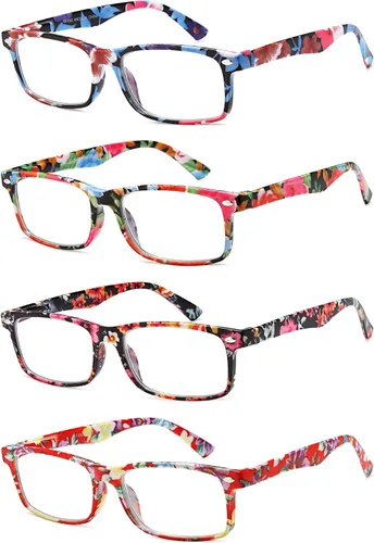 Vista 2 de Lentes de lectura para mujer, elegantes lectores con bloqueo de luz azul, anteojos para mujer, anteojos de computadora de moda