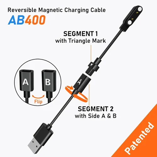 Vista 2 de Audiovance AB400 - Cargador reversible para reloj inteligente
