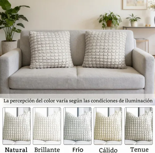 Vista 2 de Juego de 2 fundas de cojín de terciopelo cuadradas de 18x18, funda de cojín suave y amigable con la piel, funda de cojín decorativa engrosada