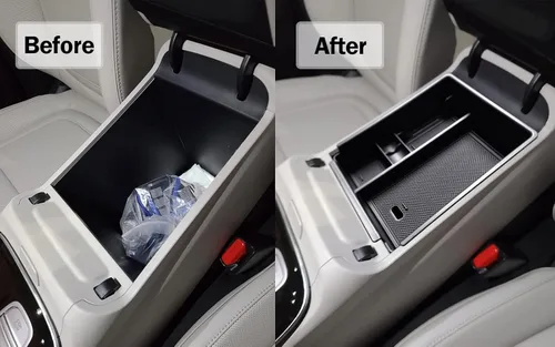 Vista 2 de Organizador de Consola Central TACOBRO Compatible con Hyundai 2022-2024 Tucson Plug-in Hybrid/Hybrid todos los acabados y Tucson Gas Limited y Santa
