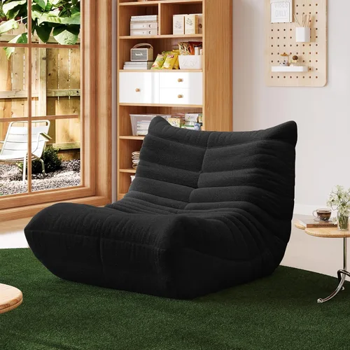 Vista 21 de YVDNHP Puf de espuma viscoelástica, sofá Fireside Togo con almohada