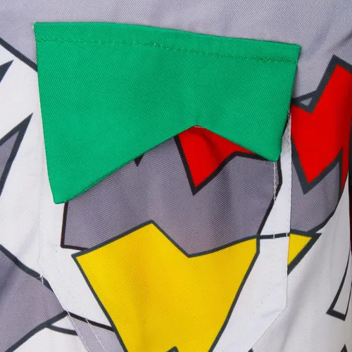 Vista 6 de Dustin Camisa abotonada para hombre, camiseta Henderson para cosplay, camiseta de béisbol juvenil, manga corta, trajes de Halloween aterradores