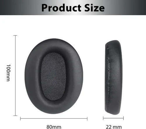 Vista 4 de Almohadillas de repuesto WH-CH710N, almohadillas para auriculares de piel sintética de proteína, almohadillas para Sony WH-CH700N, WH-CH710N