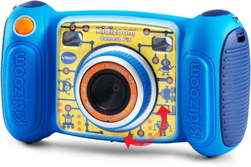 Vista 8 de VTech KidiZoom Camera Pix, Azul (Empaque sin Frustraciones)