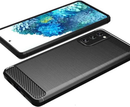 Vista 4 de Osophter Funda para Galaxy S20 FE, Samsung S20 FE 5G Funda de absorción de golpes Flexible TPU Caucho Protector para Samsung Galaxy S20 FE 5G (negro)