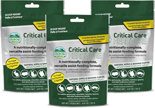 Vista 7 de Oxbow Critical Care Herbívoro - Fórmula para mascotas pequeñas, plátano