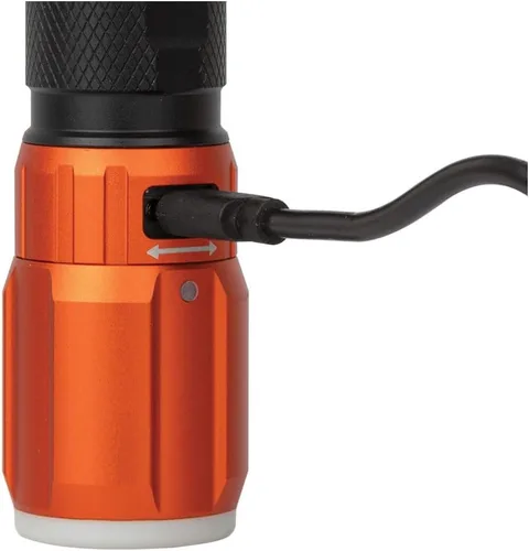 Vista 10 de Klein Tools Linterna LED recargable 56412 con luz de inundación, 500 lúmenes, USB-C recargable, clip de bolsillo, imán, para trabajo profesional