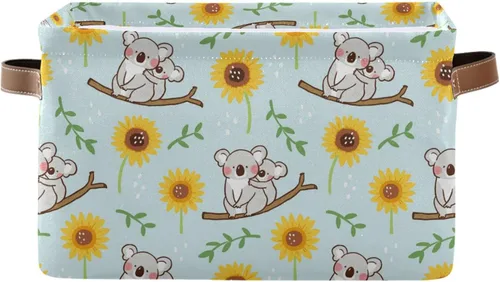 Vista 13 de senya Cesta de almacenamiento para ropa, 2 unidades, grande, plegable, rectangular, de tela, para lavandería, plegable, de dibujos animados, lindo