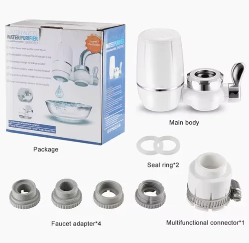 Vista 5 de Filtro de agua para fregadero, flujo rápido, sistema de filtración de agua de montaje en grifo de 400 galones para agua del grifo, certificado NSF