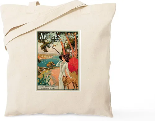 Vista 27 de CafePress Positano, Italia Tote Bag Bolsa de compras de lona beige reutilizable, Caqui, S