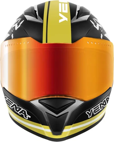 Vista 2 de YEMA DOT Approved Full Face Motorcycle Helmet for Adults, Unisex Moped & Street Bike Helmet with Adjustable Air Vents - Lightweight, Comfortable Fit