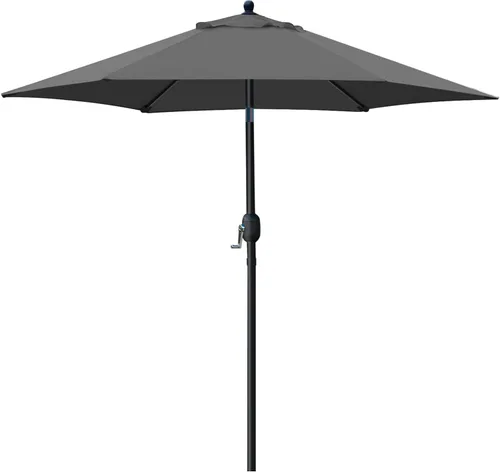 Vista 15 de Sunnyglade Sombrilla de Patio de 7.5 Pies para Exteriores, Sombrilla de Mesa de Mercado con Botón de Presión de Inclinación/Manivela, 6 Varillas