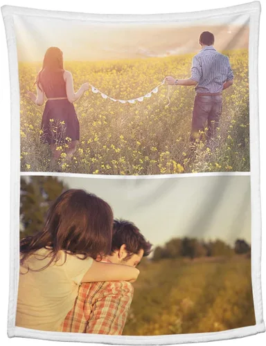 Vista 20 de Mantas personalizadas con collage de fotos, mantas personalizadas con texto y imagen, mantas de franela suave, mantas de cama regalo para bebé