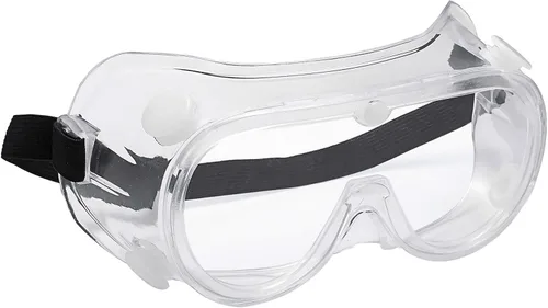 Vista 9 de Gafas de seguridad protectoras antivaho con lente transparente de visión amplia, ajustables para el polvo que se ajustan sobre las gafas