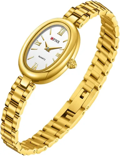 Vista 10 de GORBEN Women's Analog Watch, Stainless Steel Expansion Band, Oval Case, Roman Dial, Water Resistant