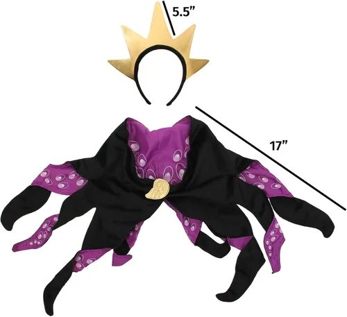 Vista 6 de Conjunto de diadema y cuello Ursula Negro