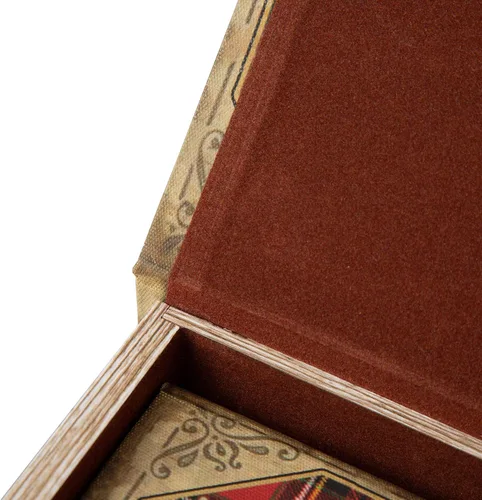 Vista 6 de Glitzhome Juego de 3 cajas decorativas para libros de Navidad, Papá Noel #2