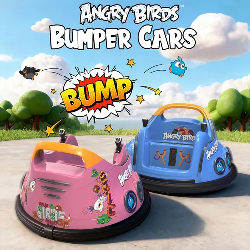 Vista 7 de ANPABO Coches chocones de 12V para niños pequeños con giros de 360°, control remoto, luces arcoíris y Bluetooth, 3 velocidades, coche chocón