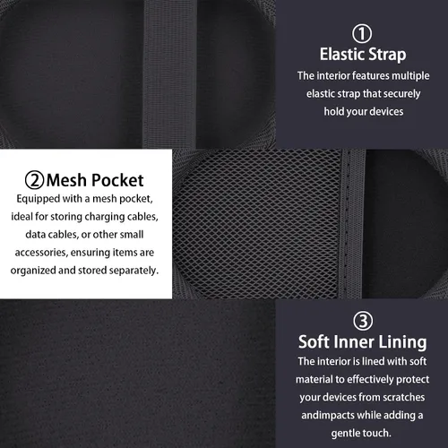 Vista 4 de co2CREA Funda rígida de repuesto para Logitech Pebble M350 / M350s / M355 / i345 / i345 ratón inalámbrico Bluetooth