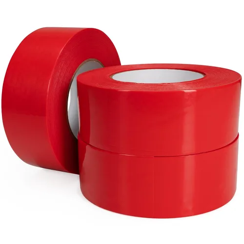 Vista 12 de IDL Packaging Cinta de estuco roja de 2 pulgadas x 60 yardas, 1 rollo, resistente – 60 días de larga duración – Se quita sin dejar rastro