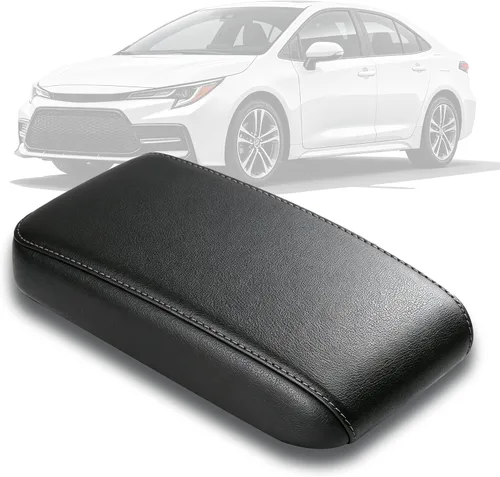Vista 17 de AOMSAZTO Fundas para reposabrazos de consola central marfil para Corolla Toyota 2014-2019