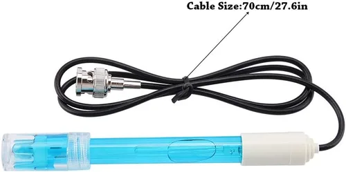 Vista 4 de TOPINCN Electrodo, Conector BNC Acuario Electrodo Hidropónico Monitor Sonda Sensor Inteligente Medidor Digital Conector BNC
