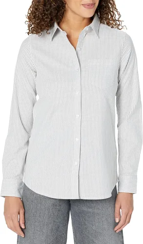 Vista 12 de Amazon Essentials Camisa Oxford elástica de manga larga con botones para mujer (disponible en tallas extragrandes)