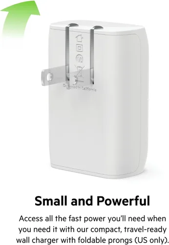 Vista 6 de Belkin Bloque de cargador USB C de 30 W, entrega de energía USB-C, carga súper rápida PPS - Samsung Galaxy S25, Apple iPhone 17, Air, Pro Max, iPad