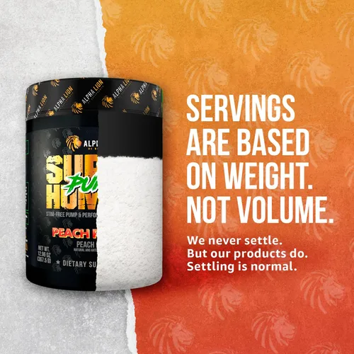 Vista 7 de ALPHA LION Superhuman Pump Polvo para antes de entrenar, suplemento de preentrenamiento sin cafeína ni estimulantes nootrópicos, potenciador