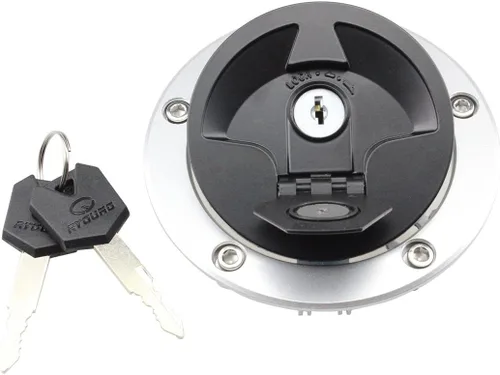 Vista 6 de FXCNC Tapa de tanque de combustible para motocicleta, con 3 agujeros, compatible con YZF R1 98-99 YZF R6 98-04 YZF 600 750 XJR1200 XJR400 TDM850
