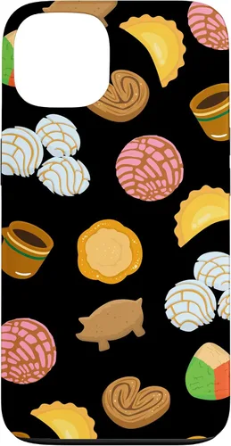 Vista 7 de Conchas Pan Dulce Patrón Negro Teléfono Caja Latina Regalo Caso para iPhone 17