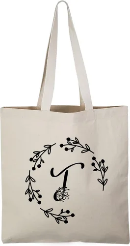 Vista 16 de TBF Bolsas de lona resistentes con iniciales personalizadas para mujer
